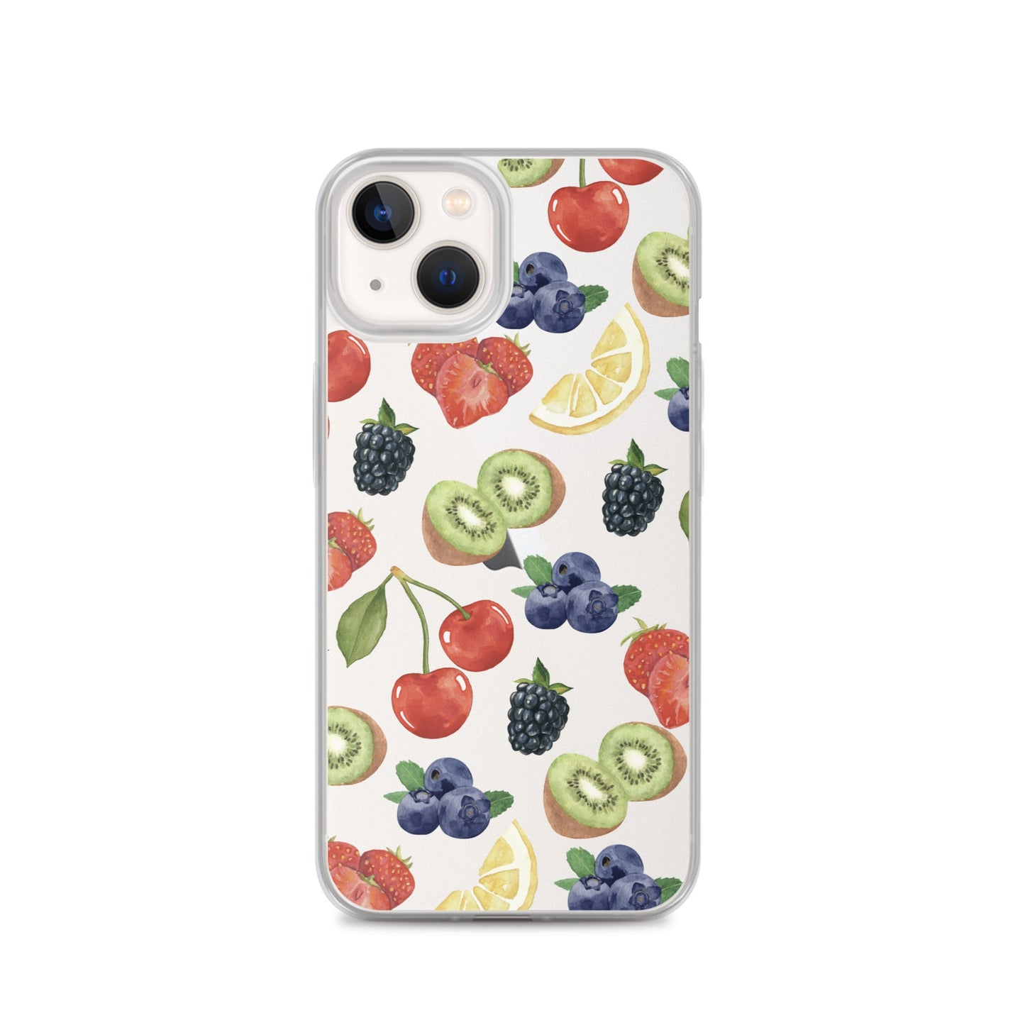 Summer Berries Clear iPhone Case