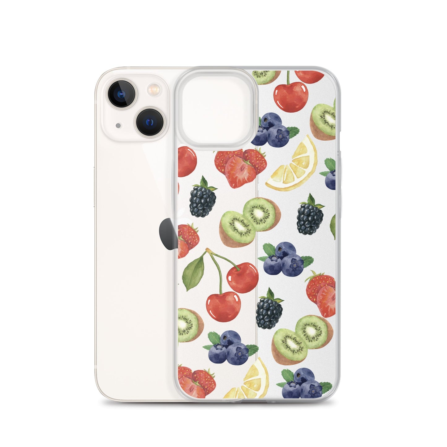 Summer Berries Clear iPhone Case