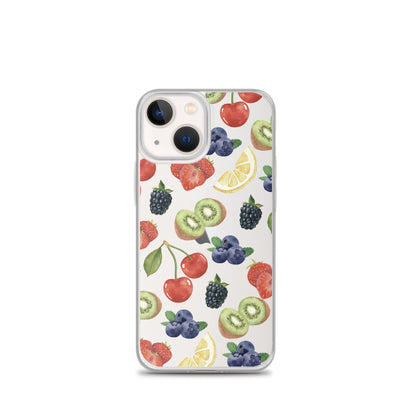 Summer Berries Clear iPhone Case
