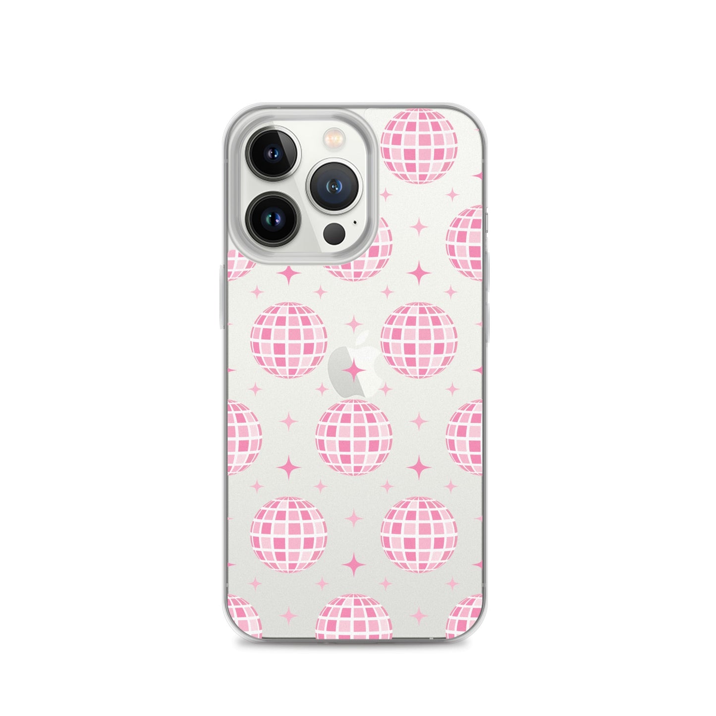 Pink Disco Clear iPhone Case