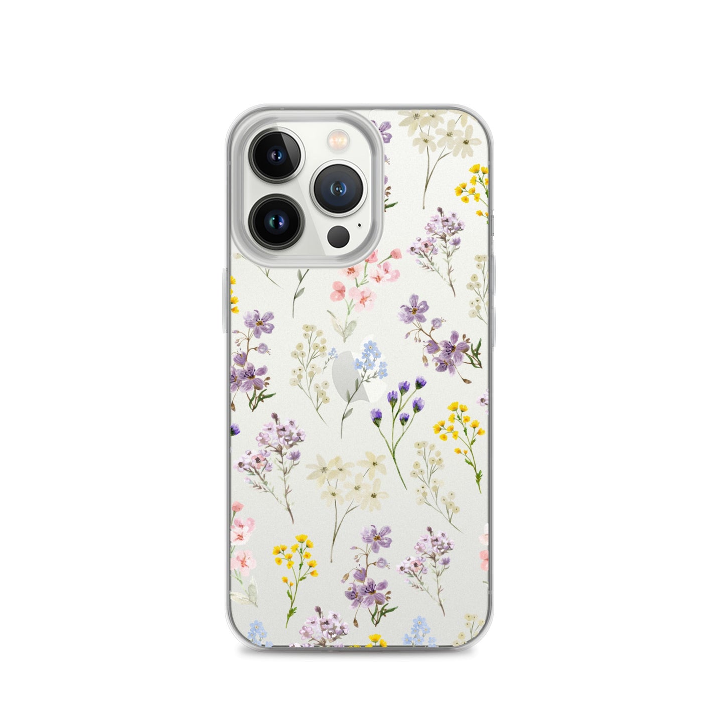 Watercolor Garden Clear iPhone Case