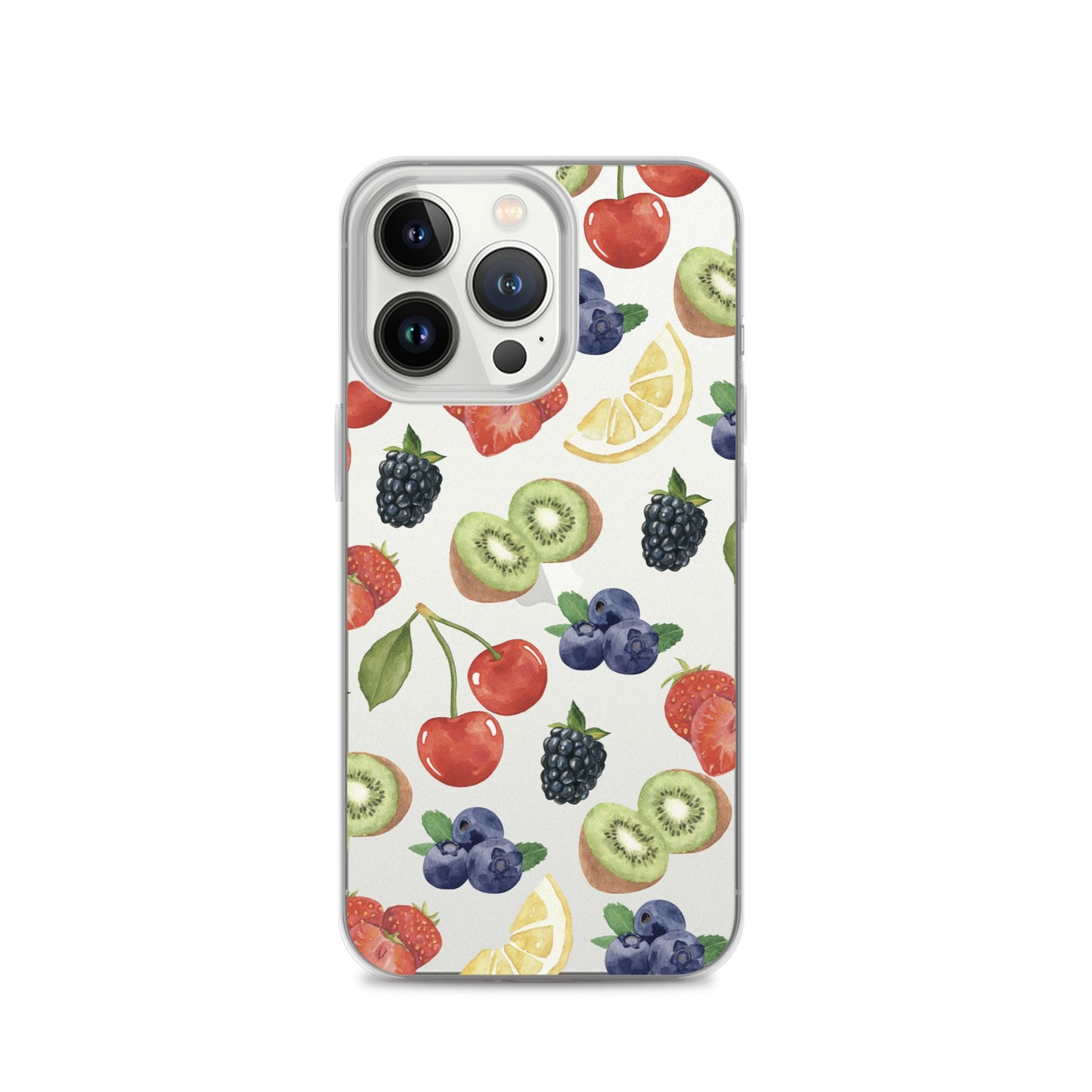 Summer Berries Clear iPhone Case