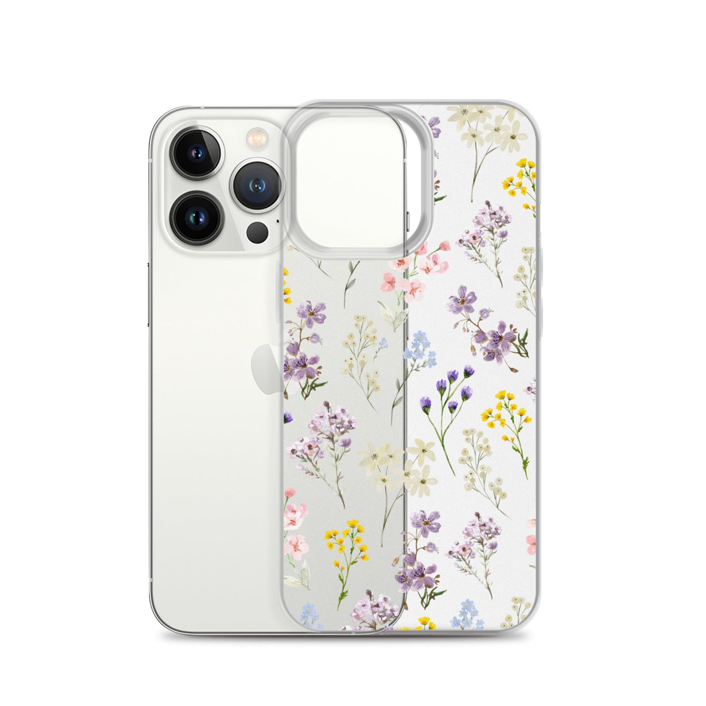 Watercolor Garden Clear iPhone Case