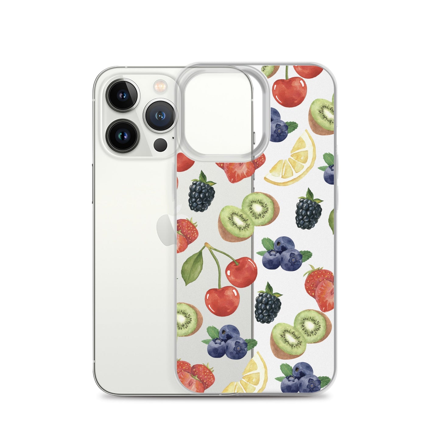 Summer Berries Clear iPhone Case