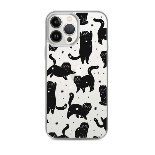 Star Cats Clear iPhone Case
