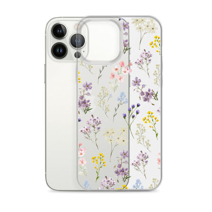 Watercolor Garden Clear iPhone Case