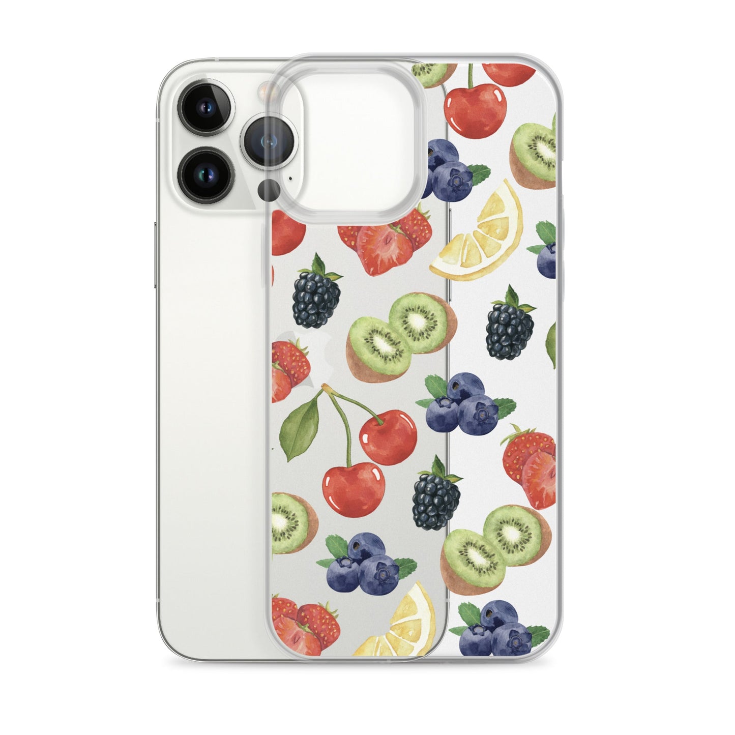 Summer Berries Clear iPhone Case