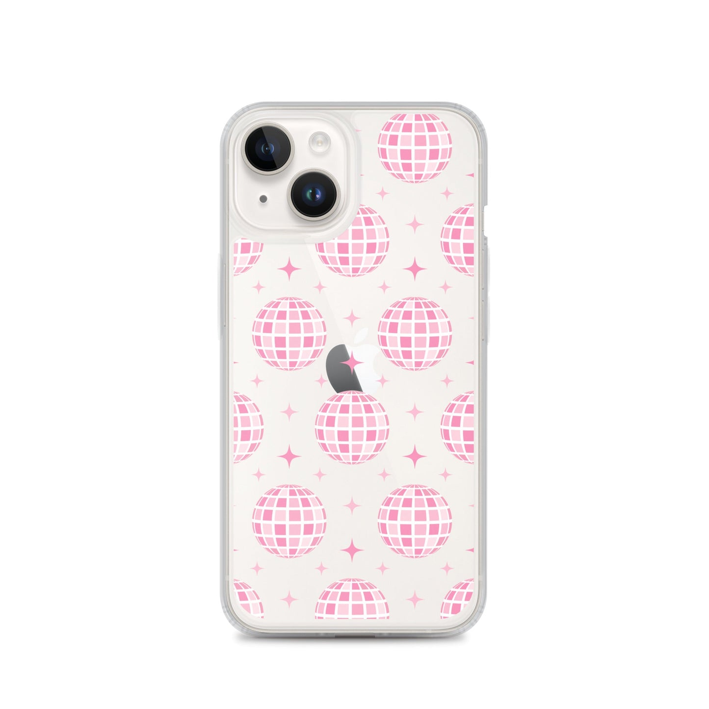 Pink Disco Clear iPhone Case