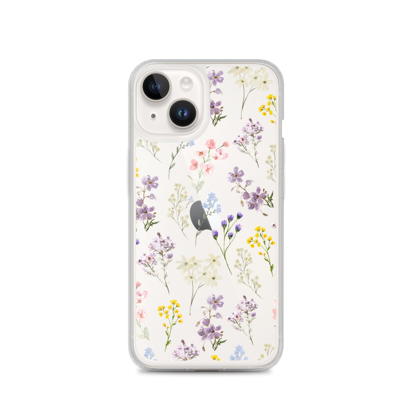 Watercolor Garden Clear iPhone Case