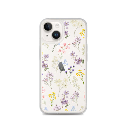 Watercolor Garden Clear iPhone Case
