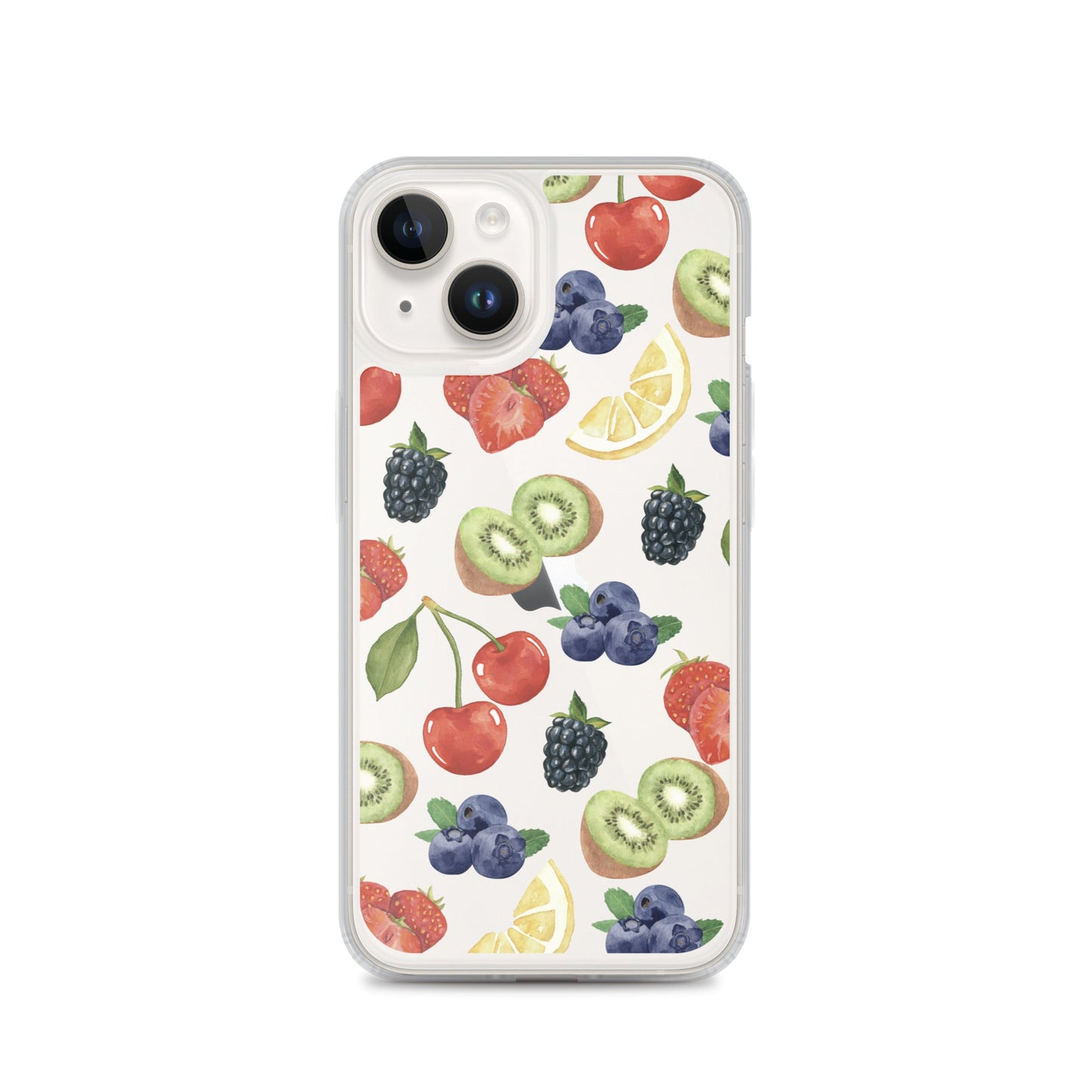 Summer Berries Clear iPhone Case
