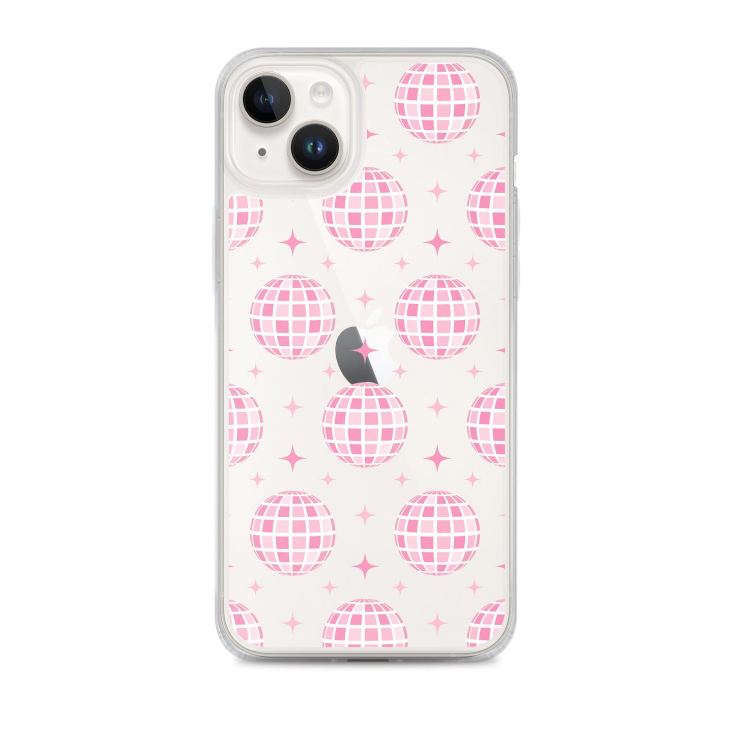Pink Disco Clear iPhone Case