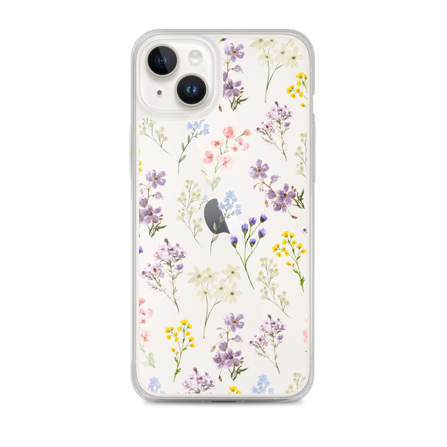 Watercolor Garden Clear iPhone Case