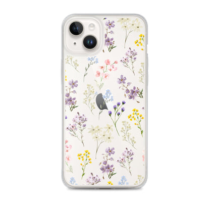 Watercolor Garden Clear iPhone Case