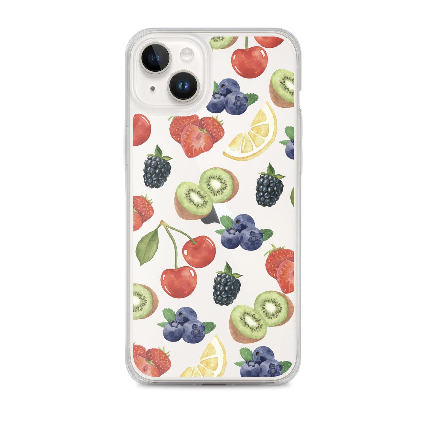 Summer Berries Clear iPhone Case