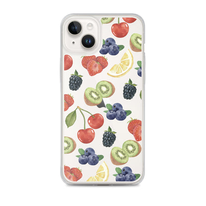 Summer Berries Clear iPhone Case