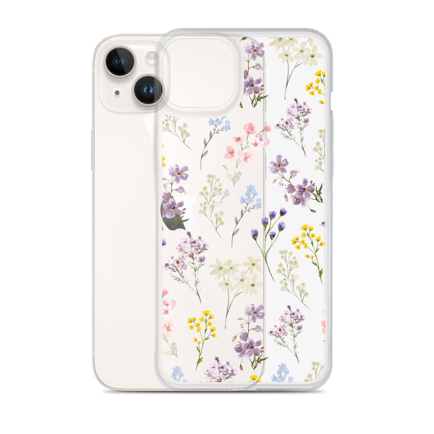 Watercolor Garden Clear iPhone Case