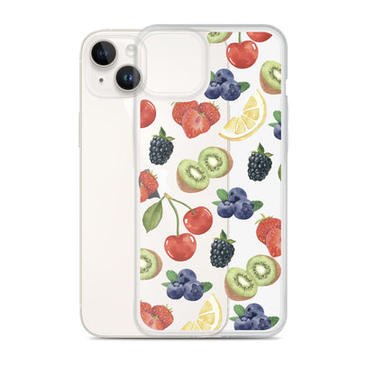 Summer Berries Clear iPhone Case