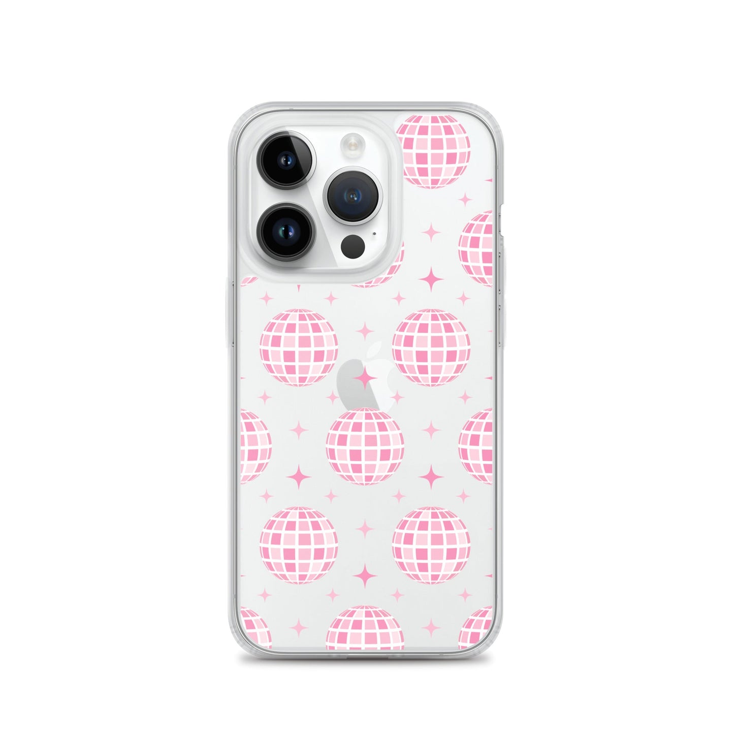 Pink Disco Clear iPhone Case