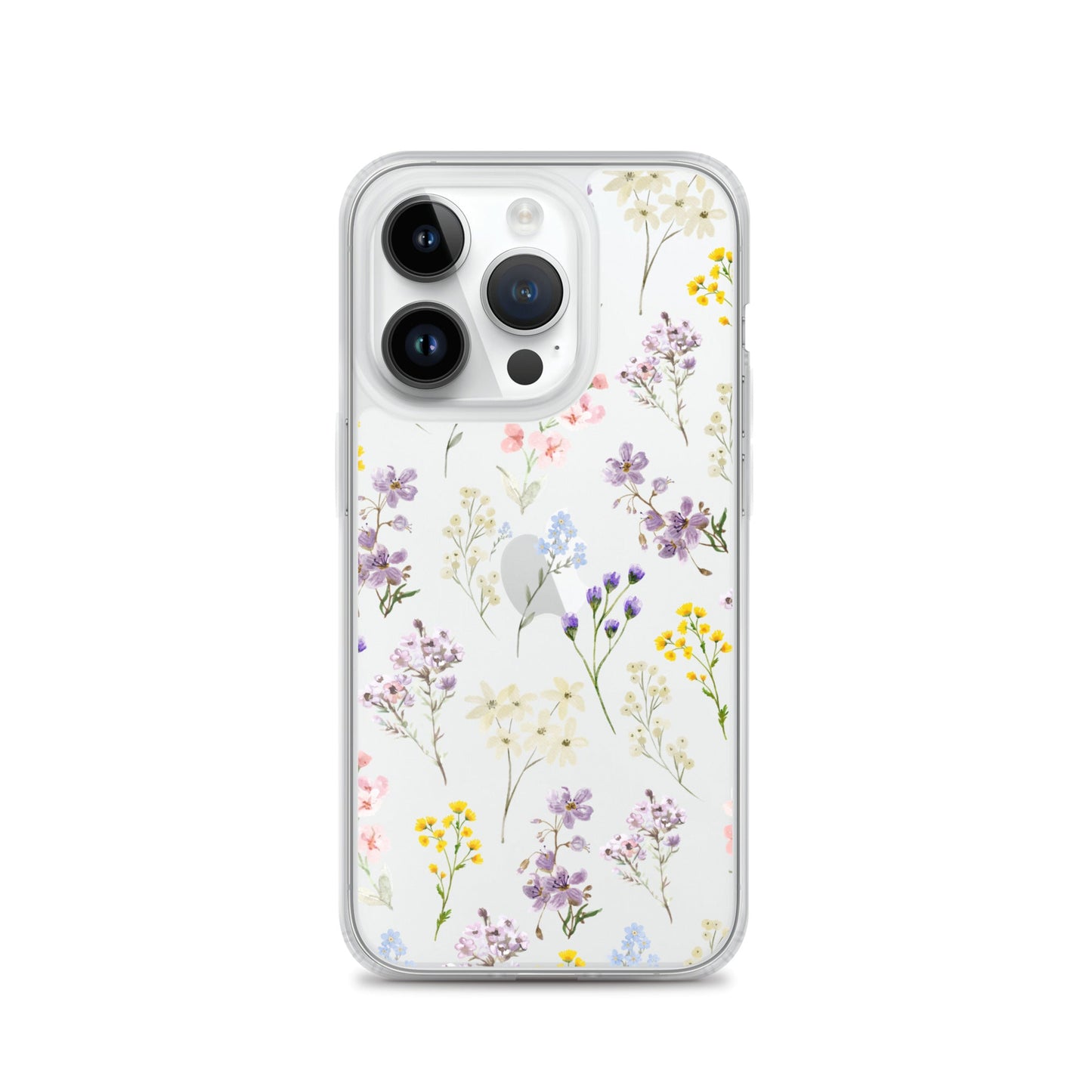 Watercolor Garden Clear iPhone Case