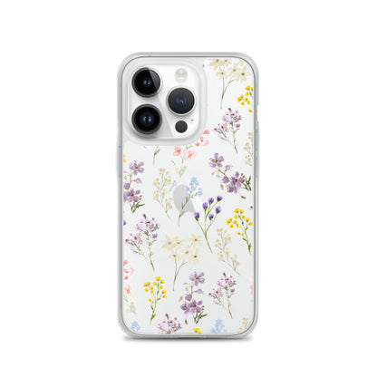 Watercolor Garden Clear iPhone Case