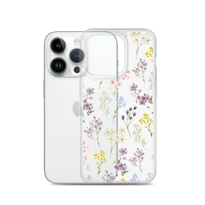 Watercolor Garden Clear iPhone Case