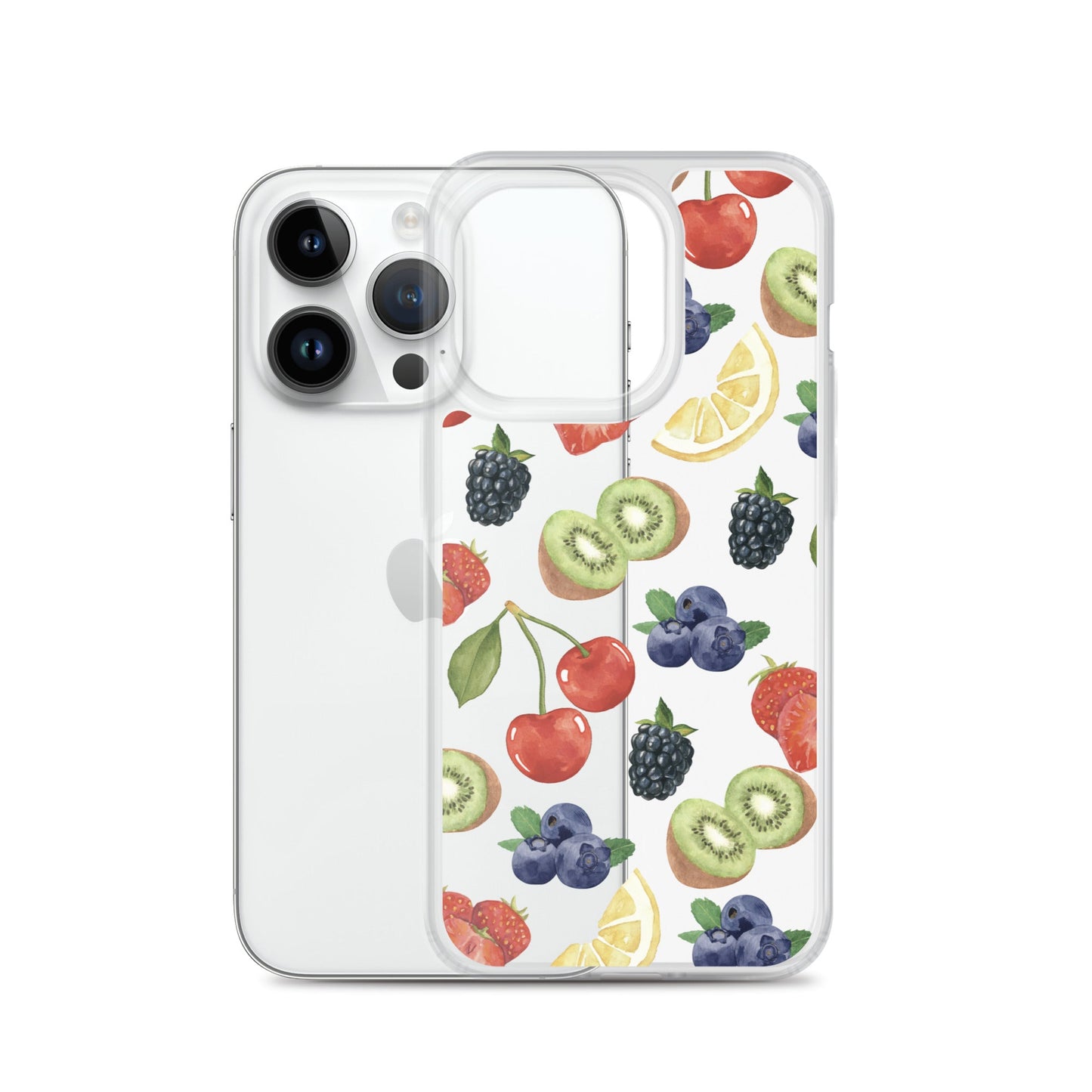 Summer Berries Clear iPhone Case