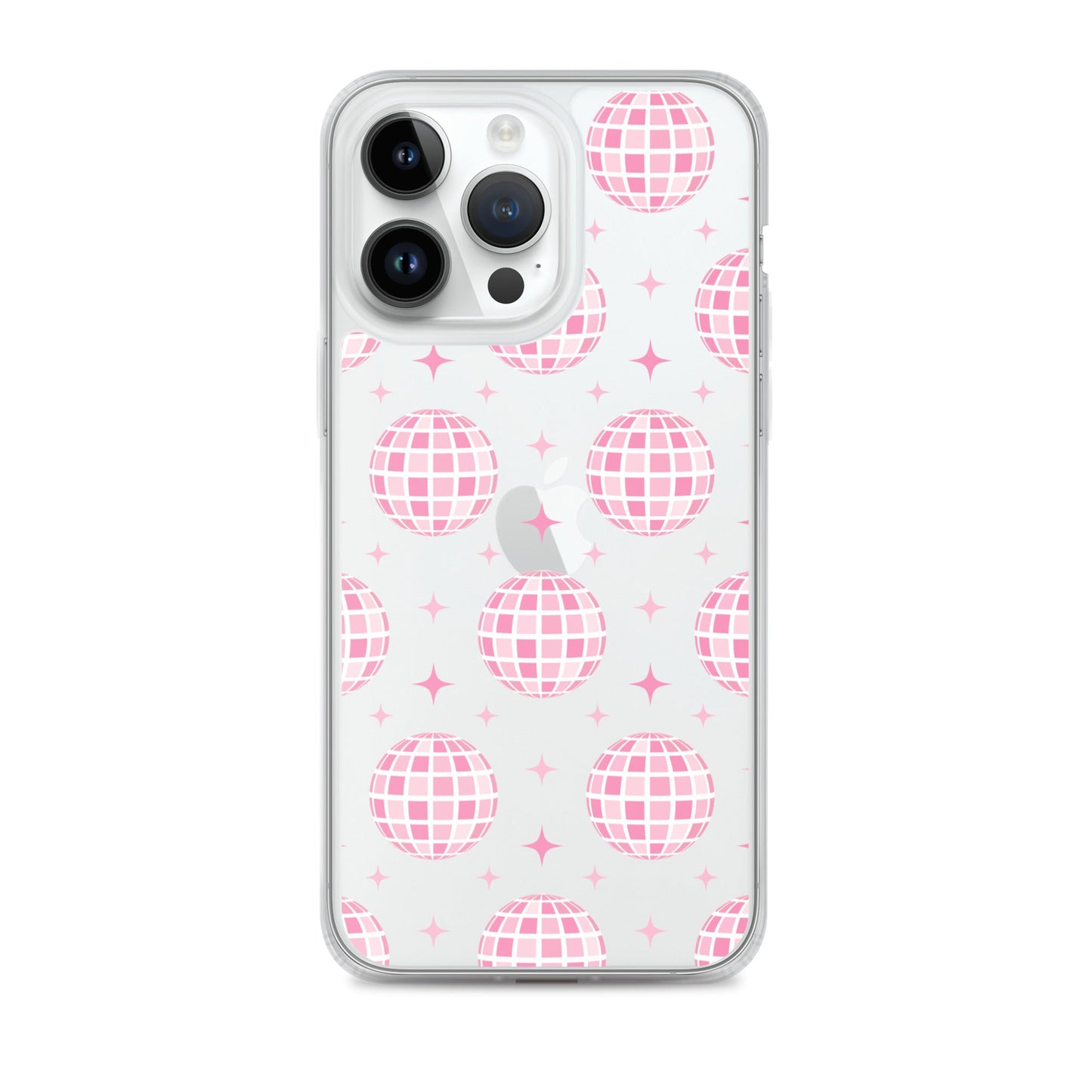 Pink Disco Clear iPhone Case