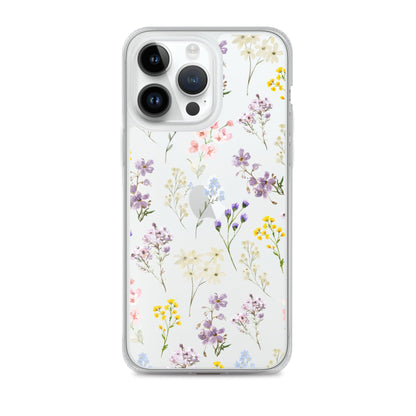 Watercolor Garden Clear iPhone Case