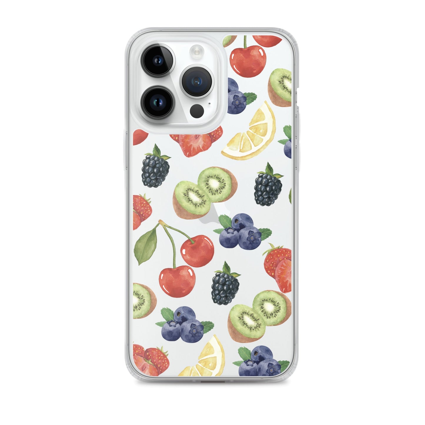 Summer Berries Clear iPhone Case