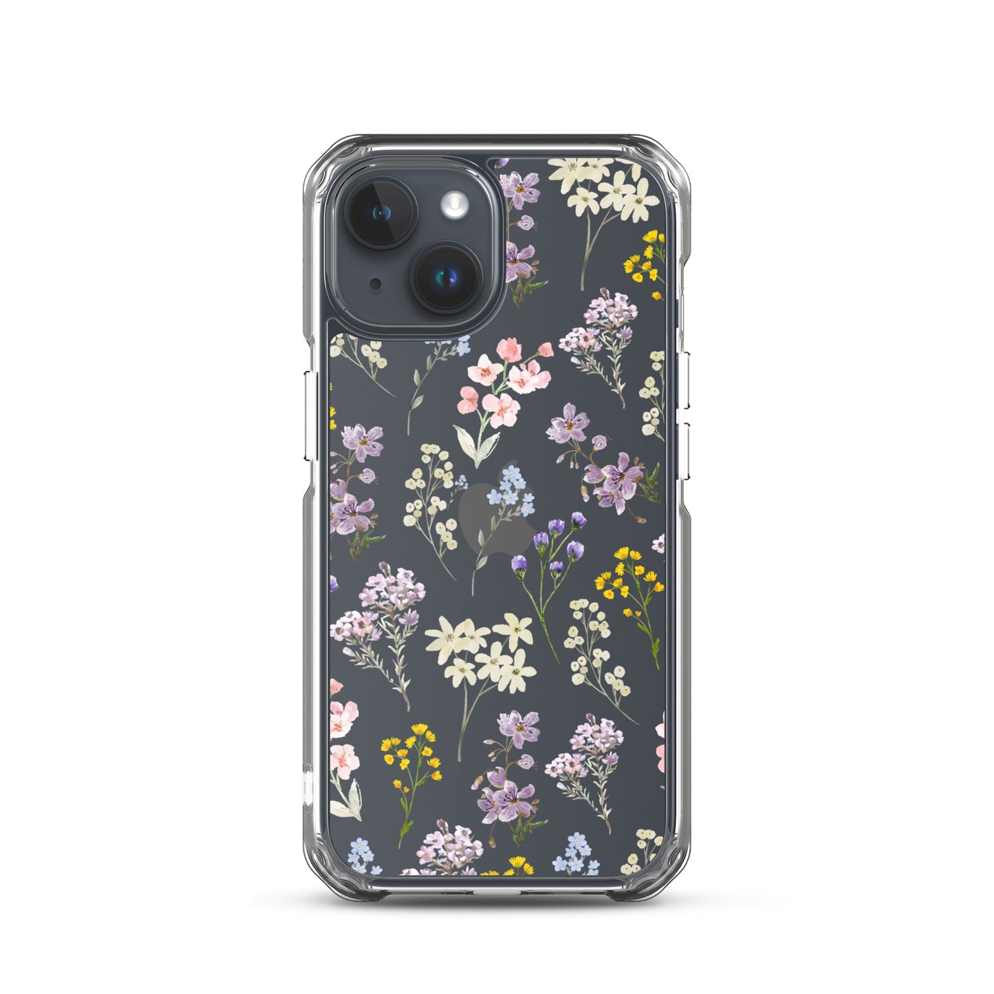 Watercolor Garden Clear iPhone Case