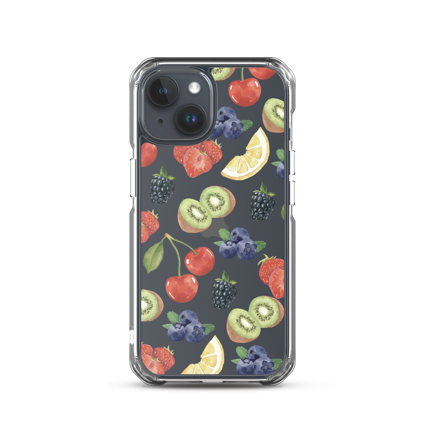 Summer Berries Clear iPhone Case
