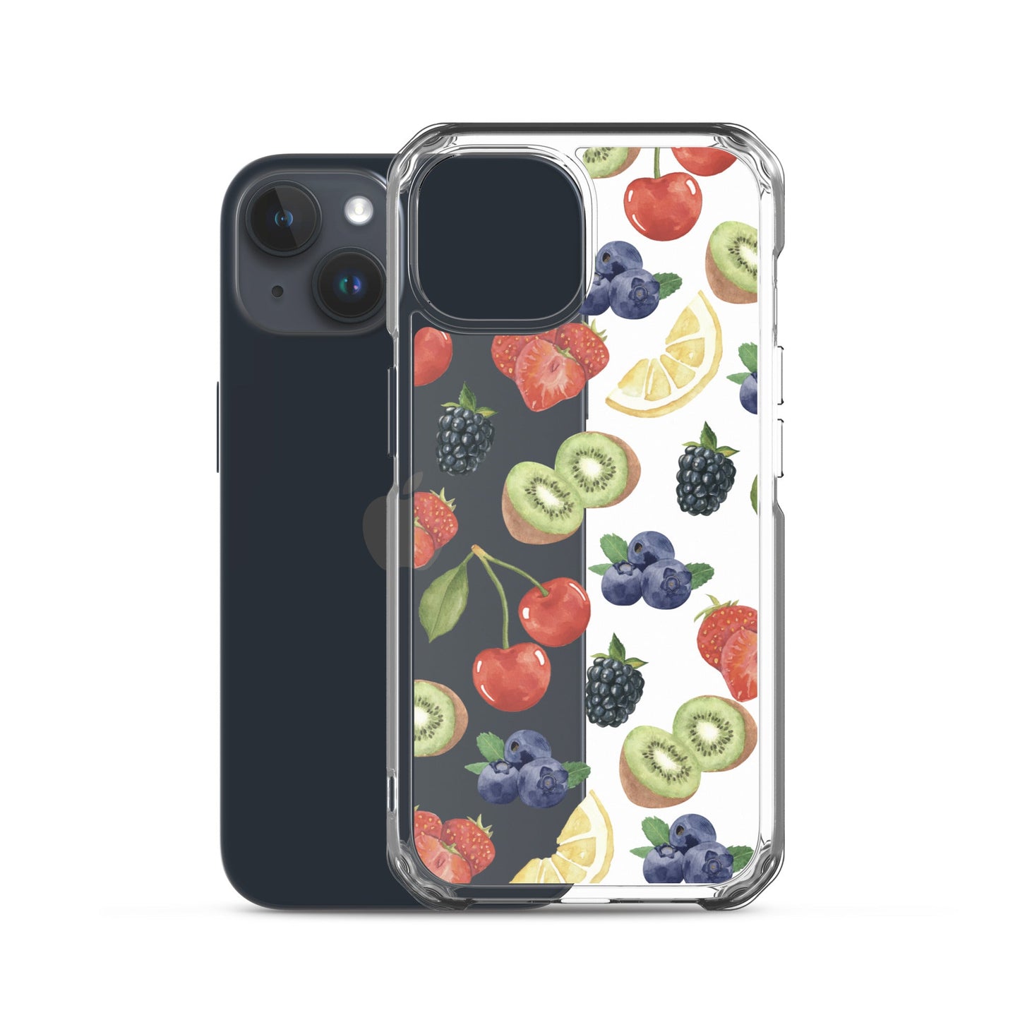 Summer Berries Clear iPhone Case