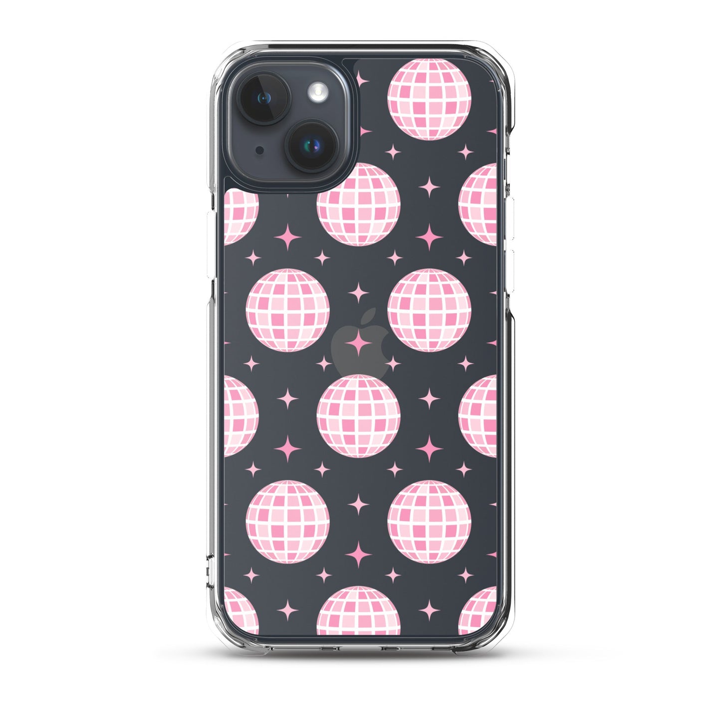 Pink Disco Clear iPhone Case