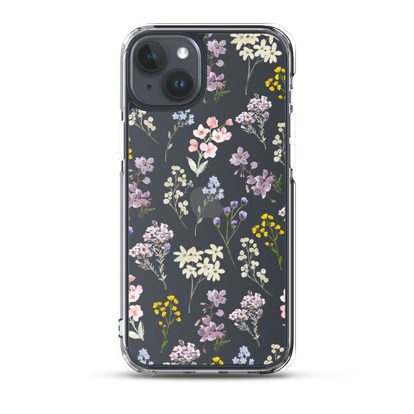 Watercolor Garden Clear iPhone Case
