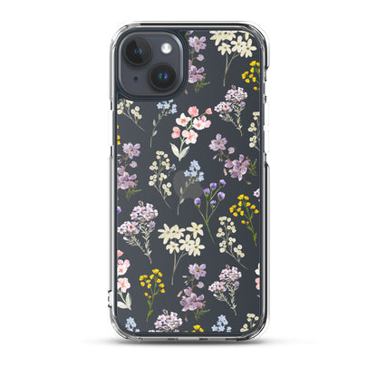 Watercolor Garden Clear iPhone Case