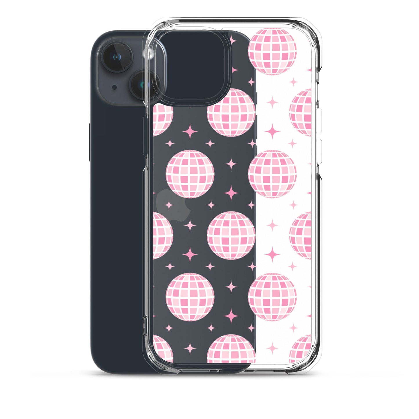Pink Disco Clear iPhone Case