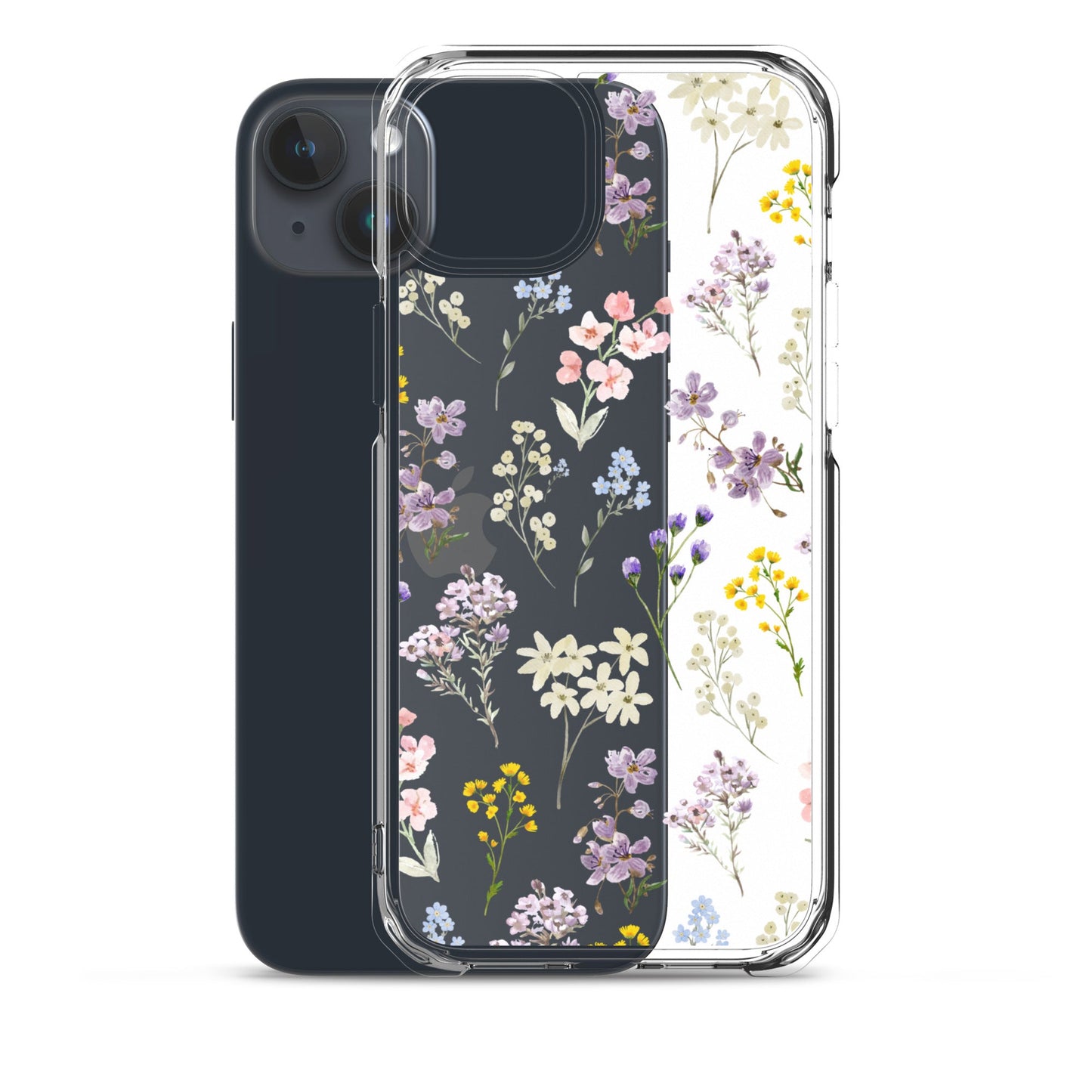 Watercolor Garden Clear iPhone Case