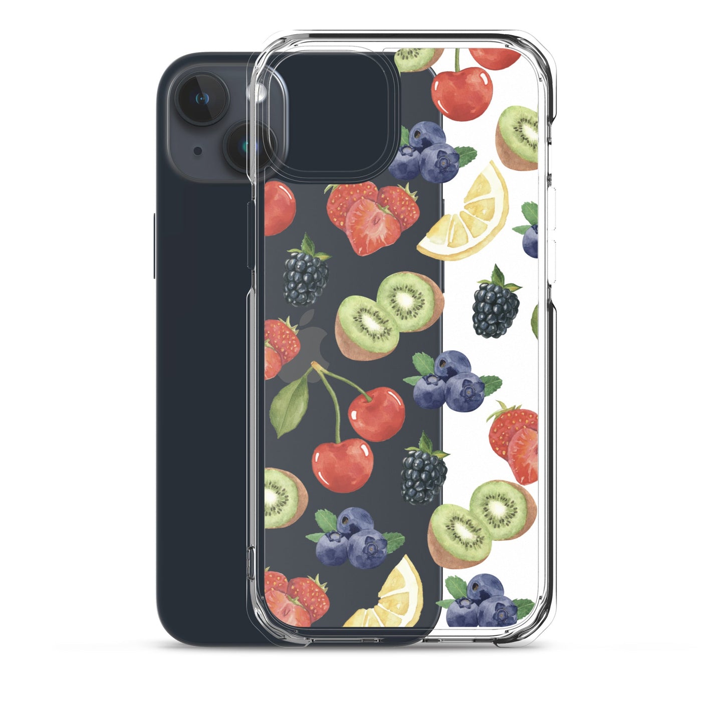 Summer Berries Clear iPhone Case