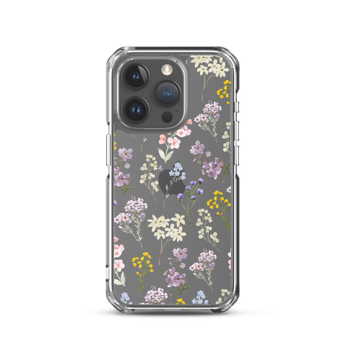 Watercolor Garden Clear iPhone Case