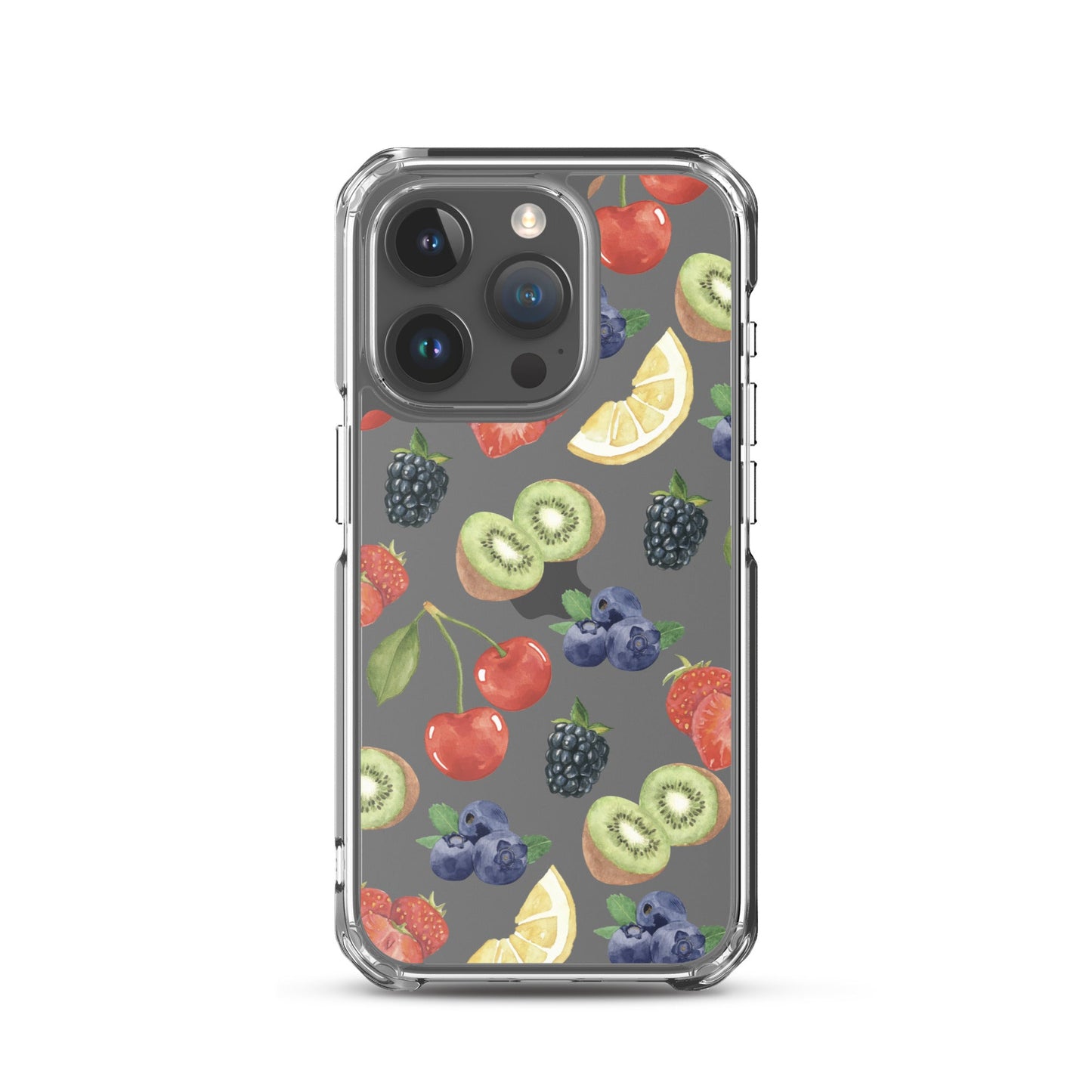 Summer Berries Clear iPhone Case