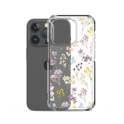 Watercolor Garden Clear iPhone Case