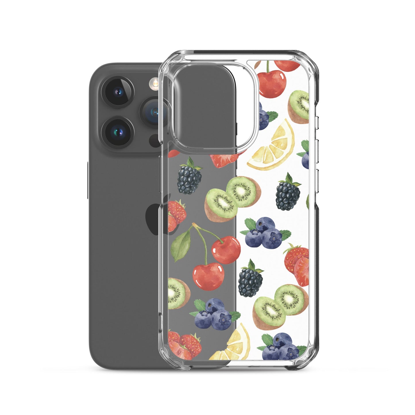 Summer Berries Clear iPhone Case