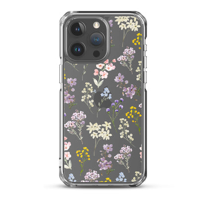 Watercolor Garden Clear iPhone Case