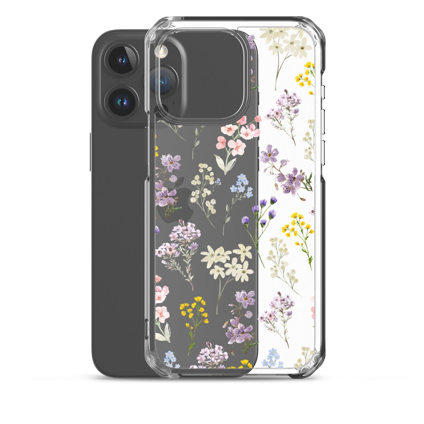 Watercolor Garden Clear iPhone Case