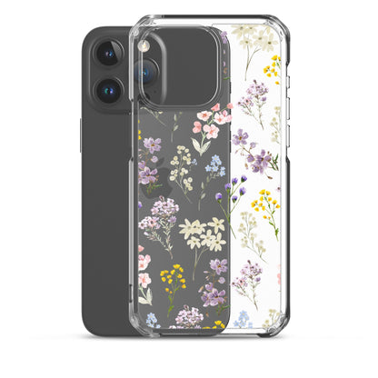Watercolor Garden Clear iPhone Case