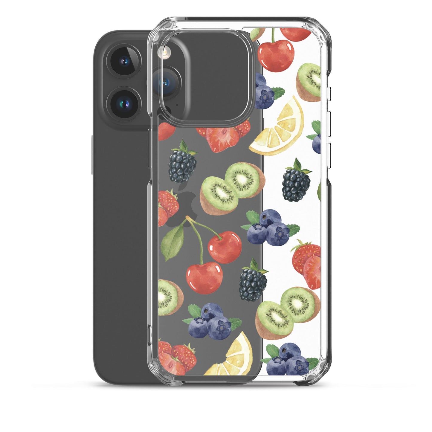 Summer Berries Clear iPhone Case