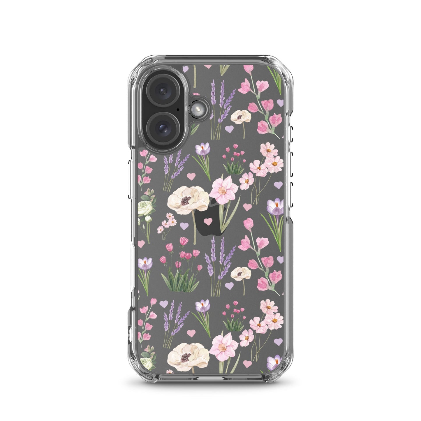 Purple Garden Clear iPhone Case