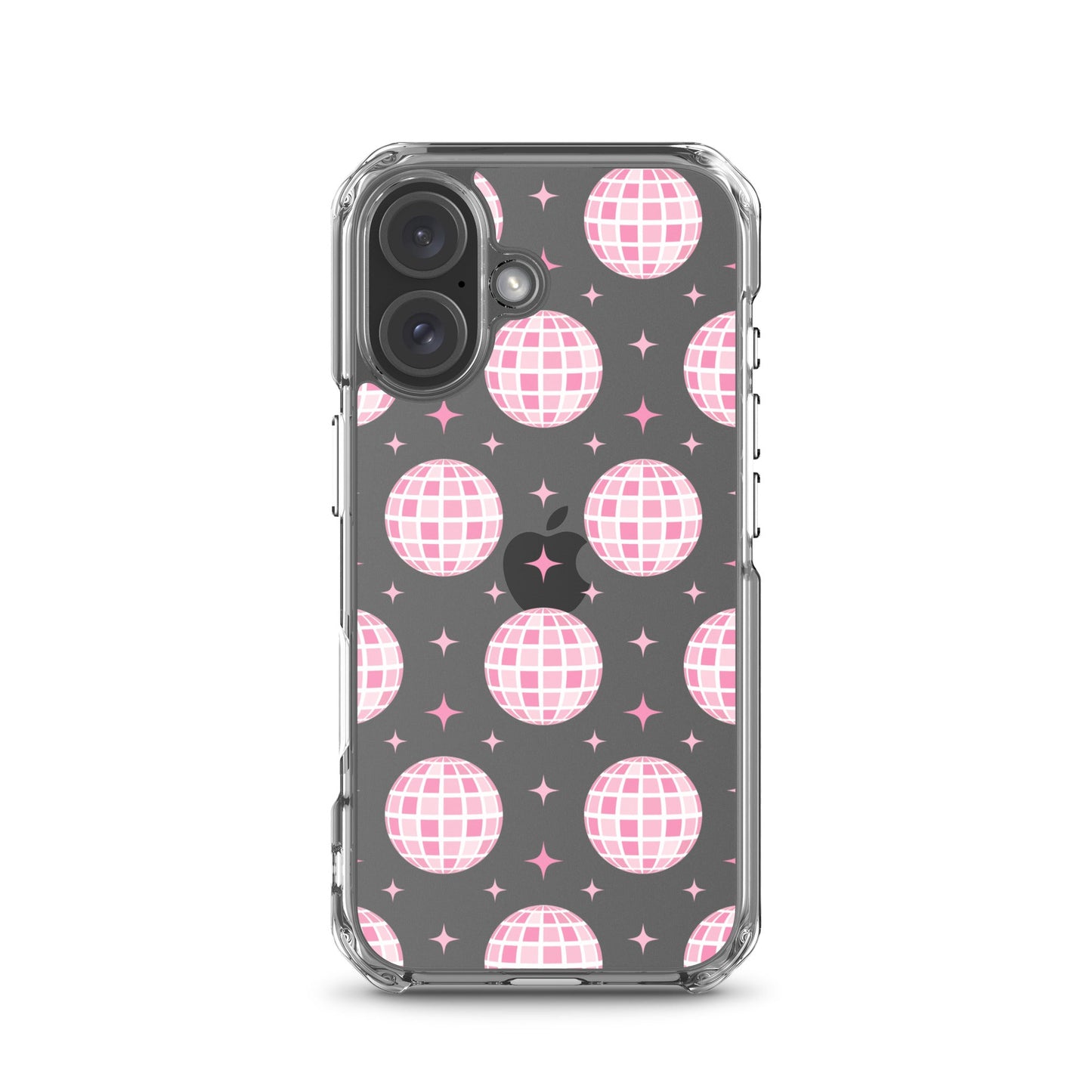 Pink Disco Clear iPhone Case