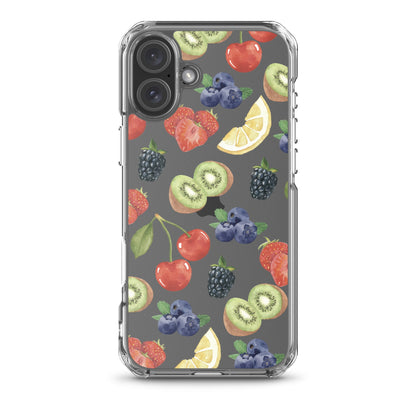 Summer Berries Clear iPhone Case
